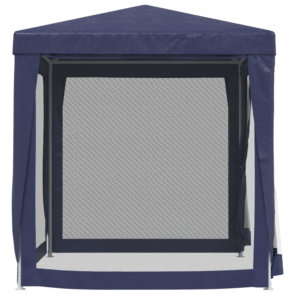 vidaXL Party Tent with 4 Mesh Sidewalls Anthracite 4x4 m HDPE