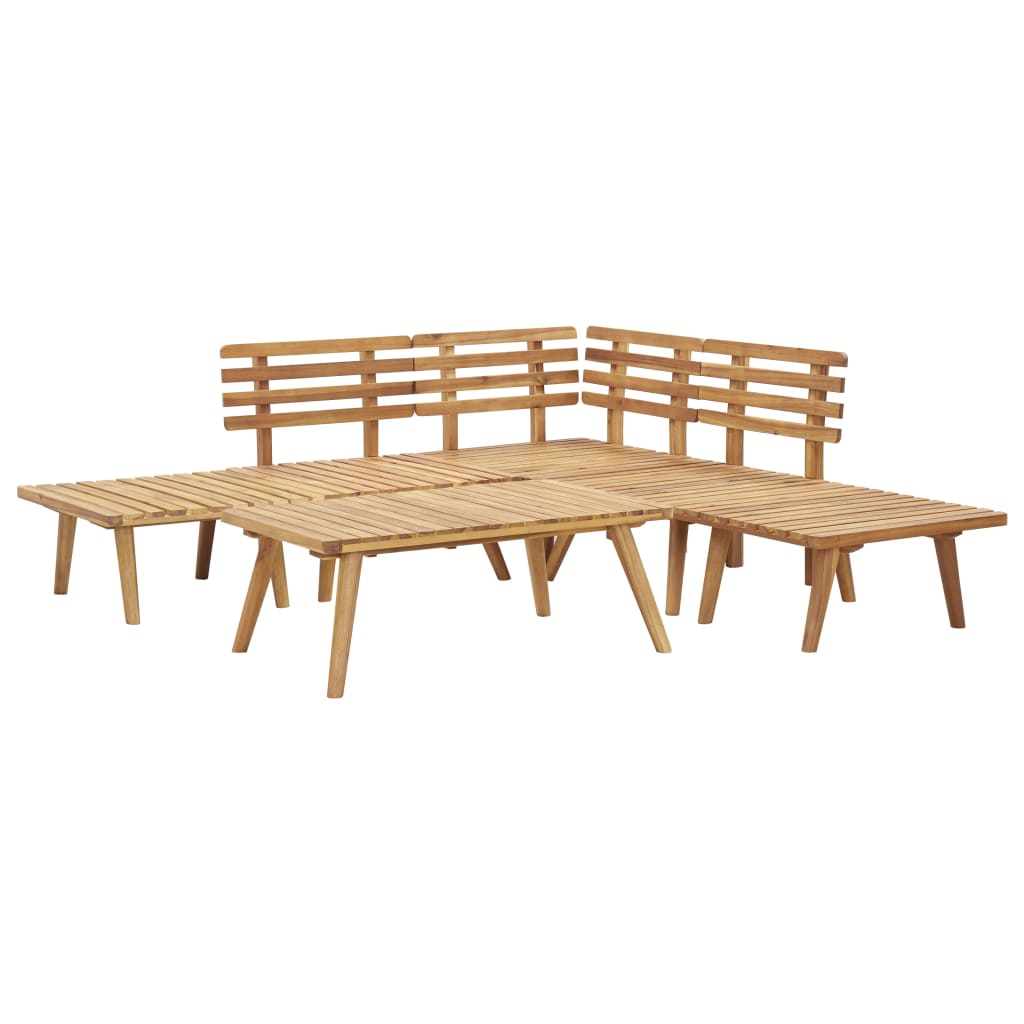 6 Piece Garden Lounge Set Solid Wood Acacia