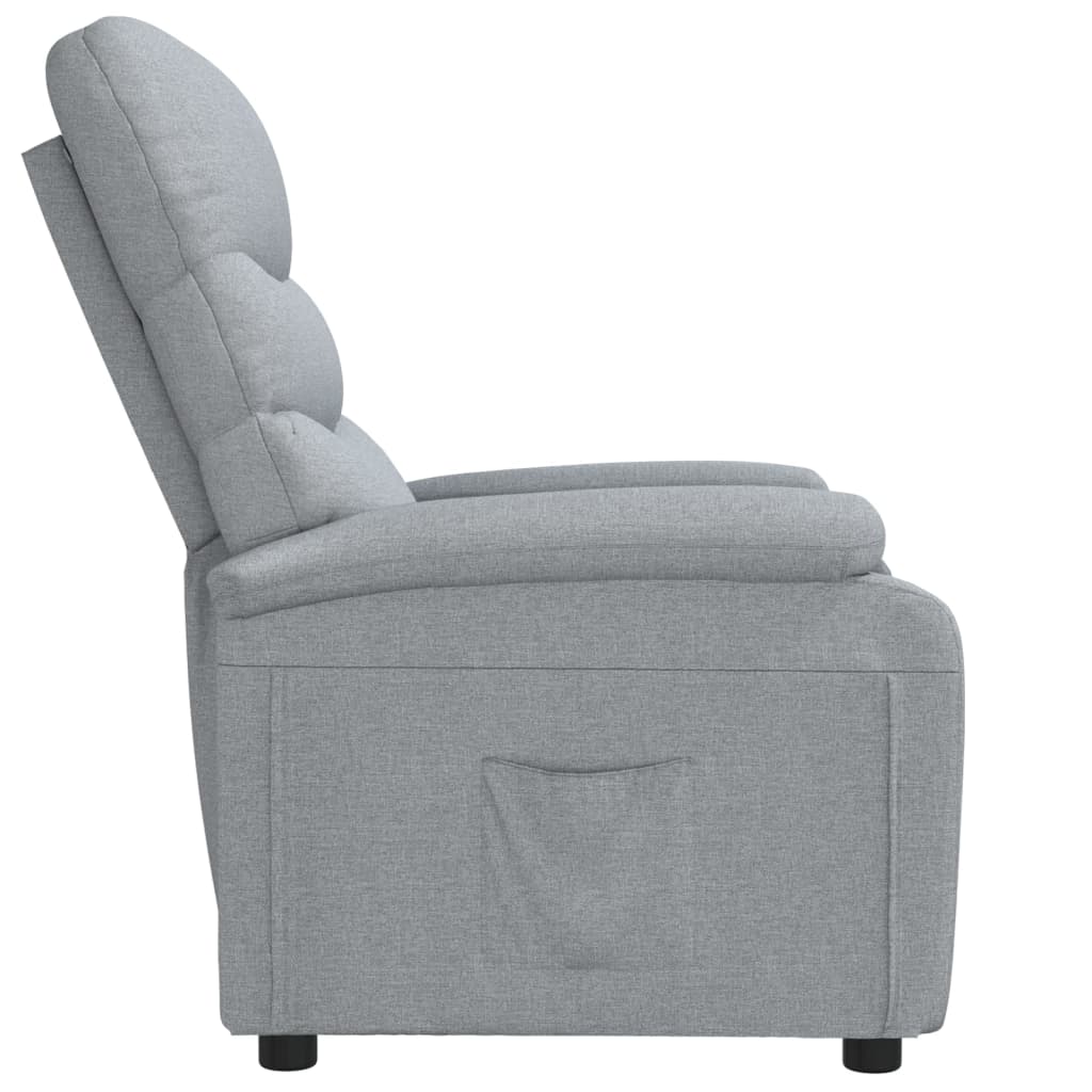 vidaXL Recliner Chair Black Fabric