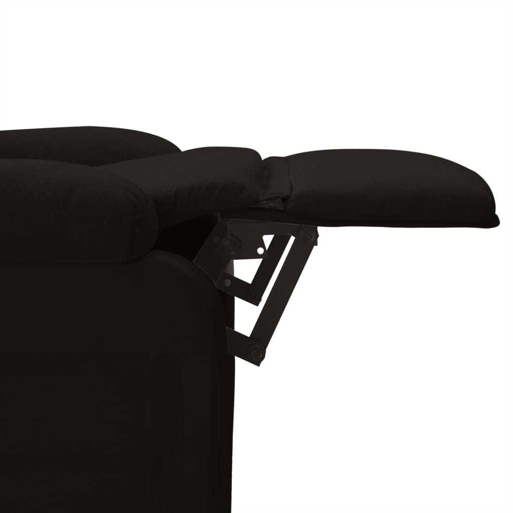 vidaXL Recliner Chair Black Fabric