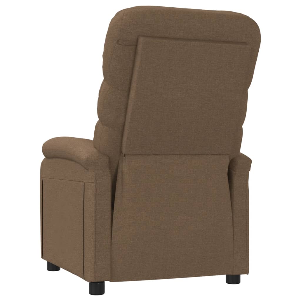 vidaXL Recliner Chair Black Fabric