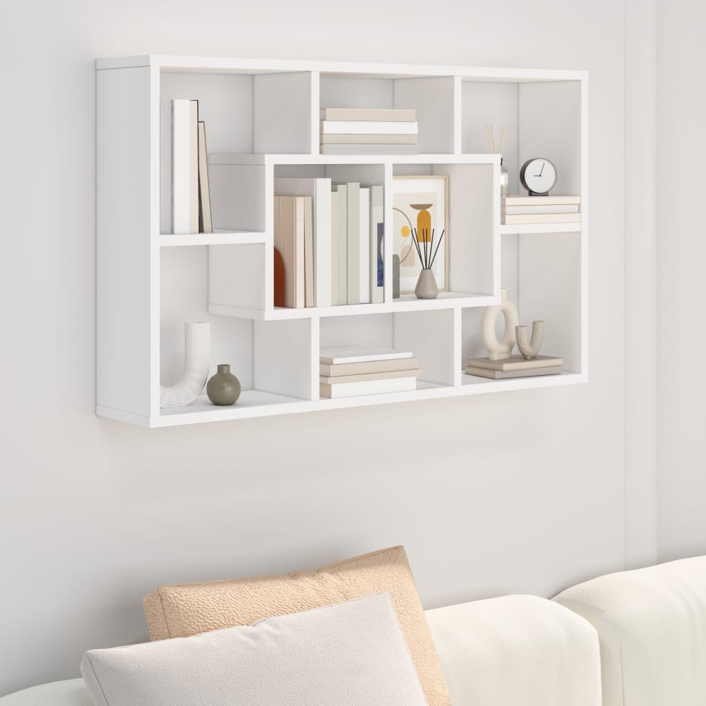 vidaXL Wall Shelf Sonoma Oak 85x16x52.5 cm Engineered Wood