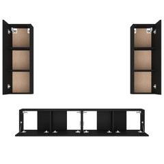 4 Piece TV Cabinet Set  Engineered Wood