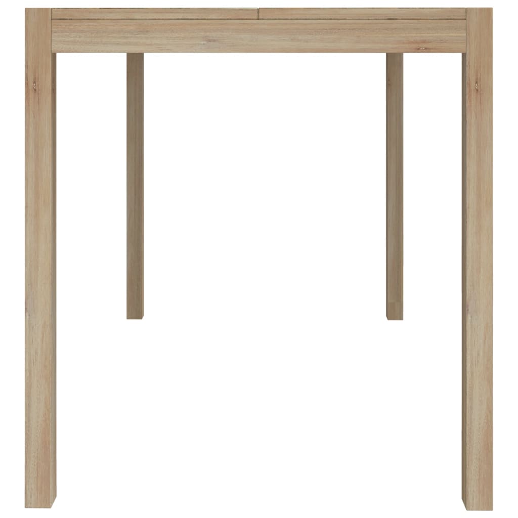 vidaXL Dining Table 110x70x75 cm Solid Wood Acacia