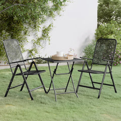 vidaXL 5 Piece Garden Dining Set Expanded Metal Mesh Anthracite