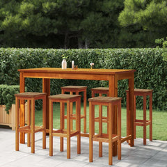 vidaXL 9 Piece Garden Bar Set Solid Wood Acacia