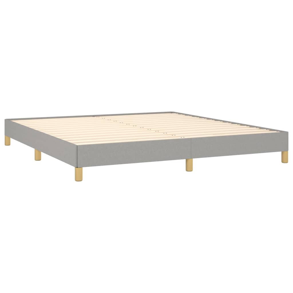 vidaXL Bed Frame without Mattress Cream 180x200 cm Super King Fabric