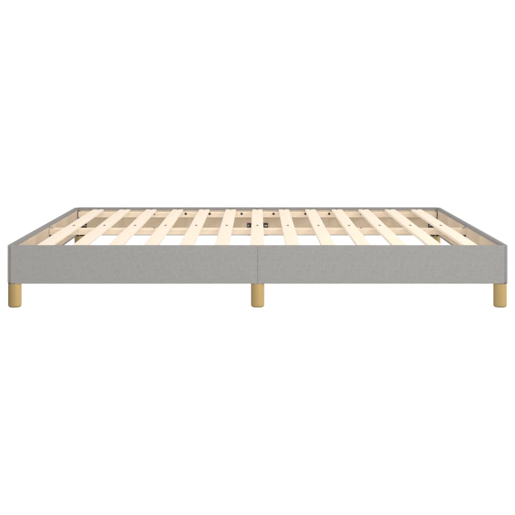 vidaXL Bed Frame without Mattress Cream 180x200 cm Super King Fabric