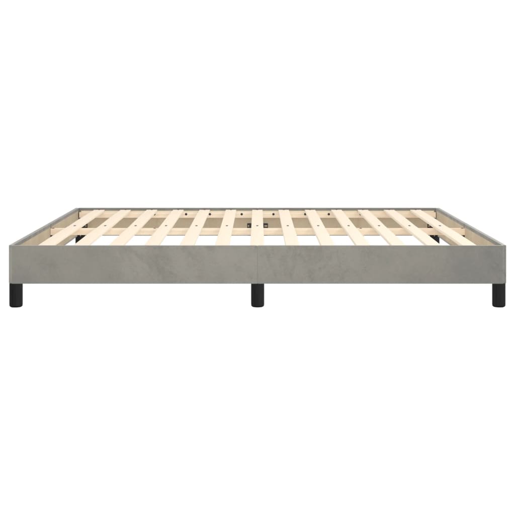 vidaXL Bed Frame without Mattress Dark Grey 180x200 cm Super King Velvet