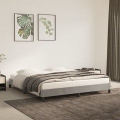 vidaXL Bed Frame without Mattress Dark Grey 180x200 cm Super King Velvet