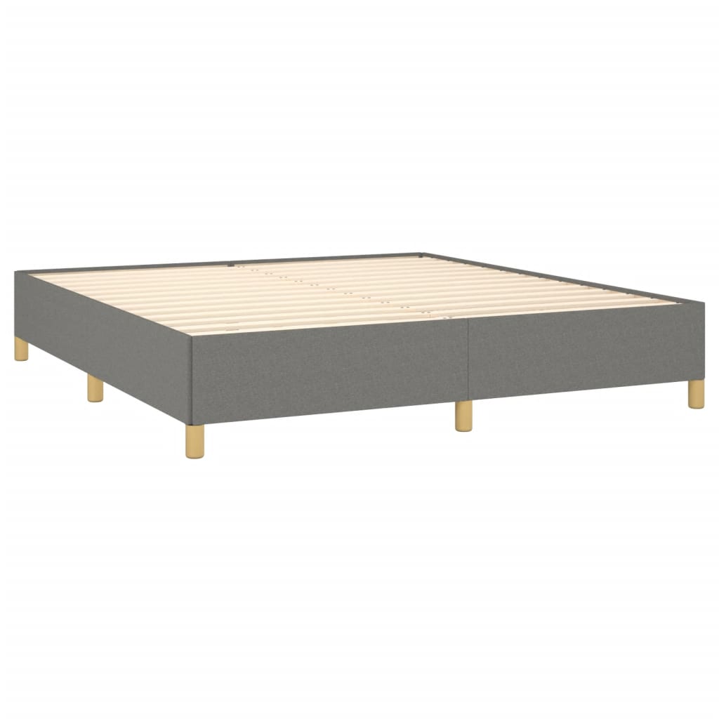 vidaXL Bed Frame without Mattress Cream 180x200 cm Super King Fabric