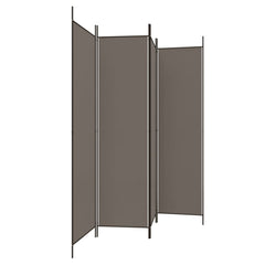 4-Panel Room Divider  200x200 cm Fabric
