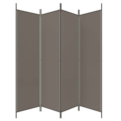 4-Panel Room Divider  200x200 cm Fabric