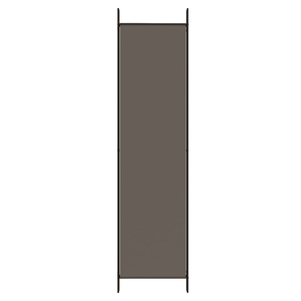 vidaXL 5-Panel Room Divider Anthracite 200x220 cm Fabric