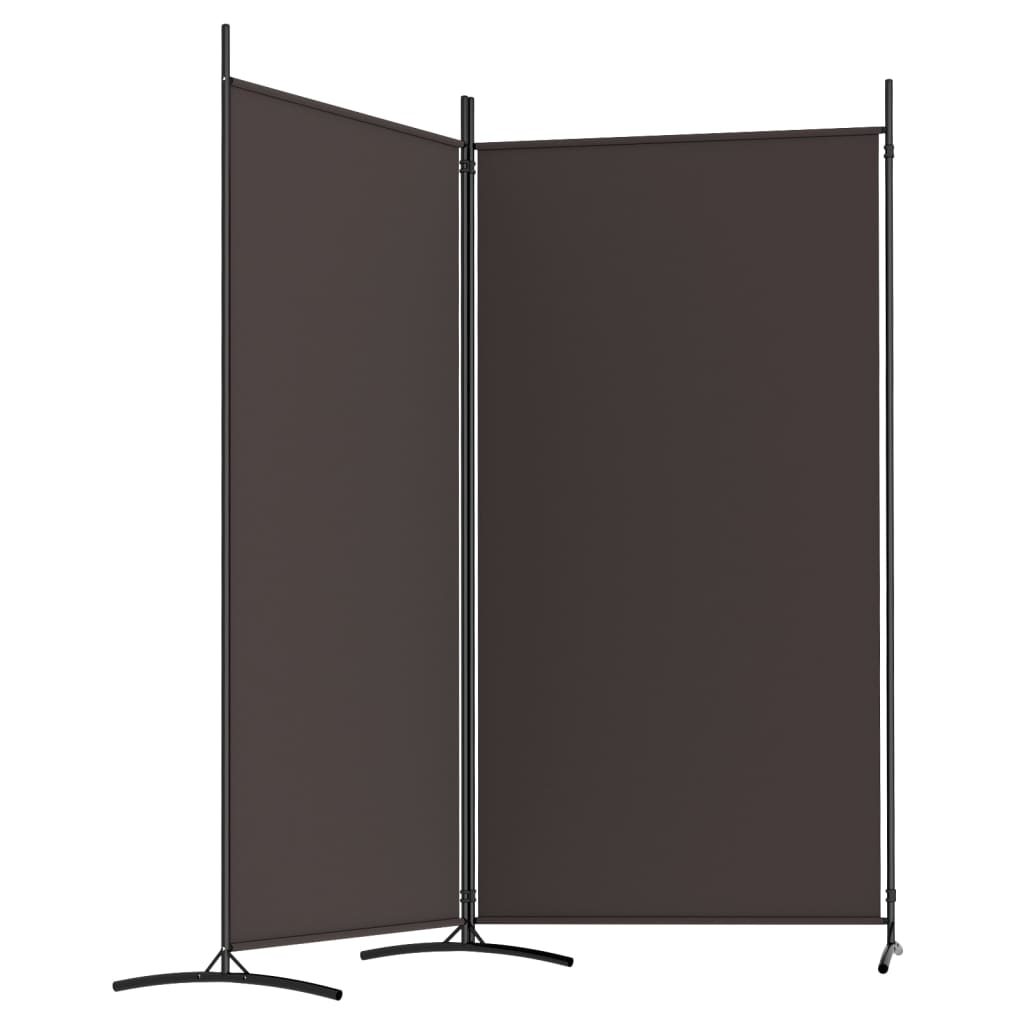 vidaXL 2-Panel Room Divider Anthracite 175x180 cm Fabric