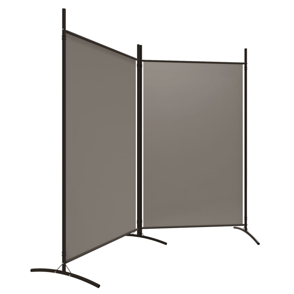 vidaXL 2-Panel Room Divider Anthracite 175x180 cm Fabric