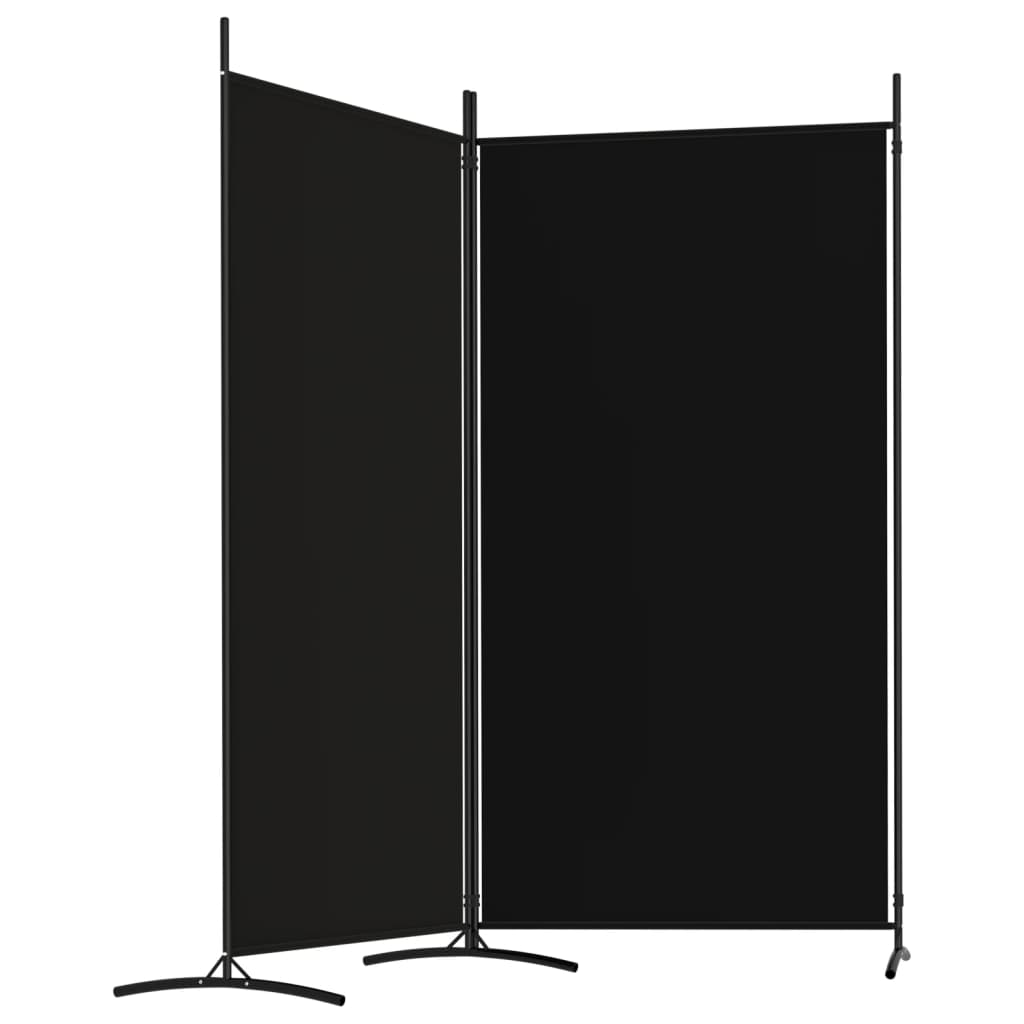 vidaXL 2-Panel Room Divider Anthracite 175x180 cm Fabric