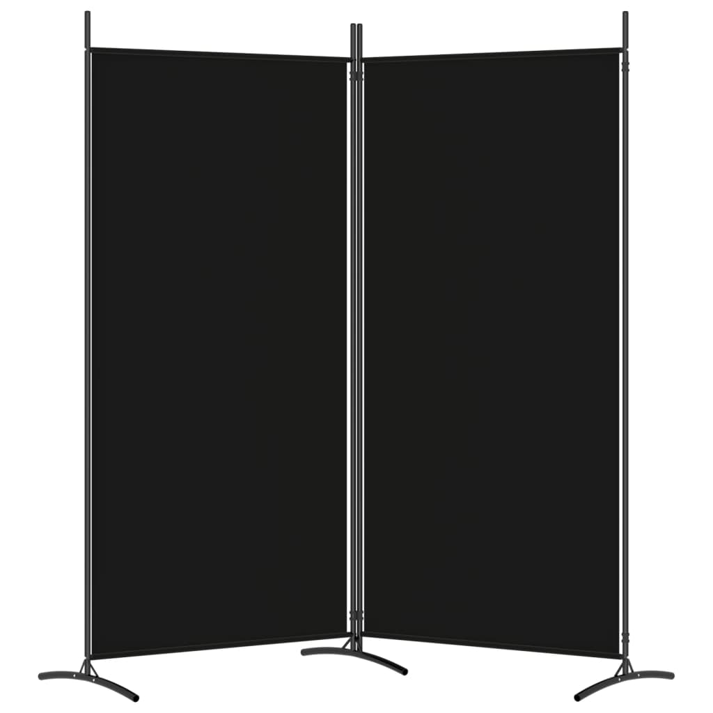 vidaXL 2-Panel Room Divider Anthracite 175x180 cm Fabric