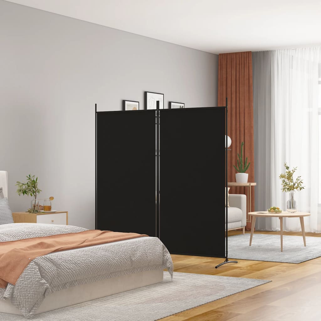 vidaXL 2-Panel Room Divider Anthracite 175x180 cm Fabric