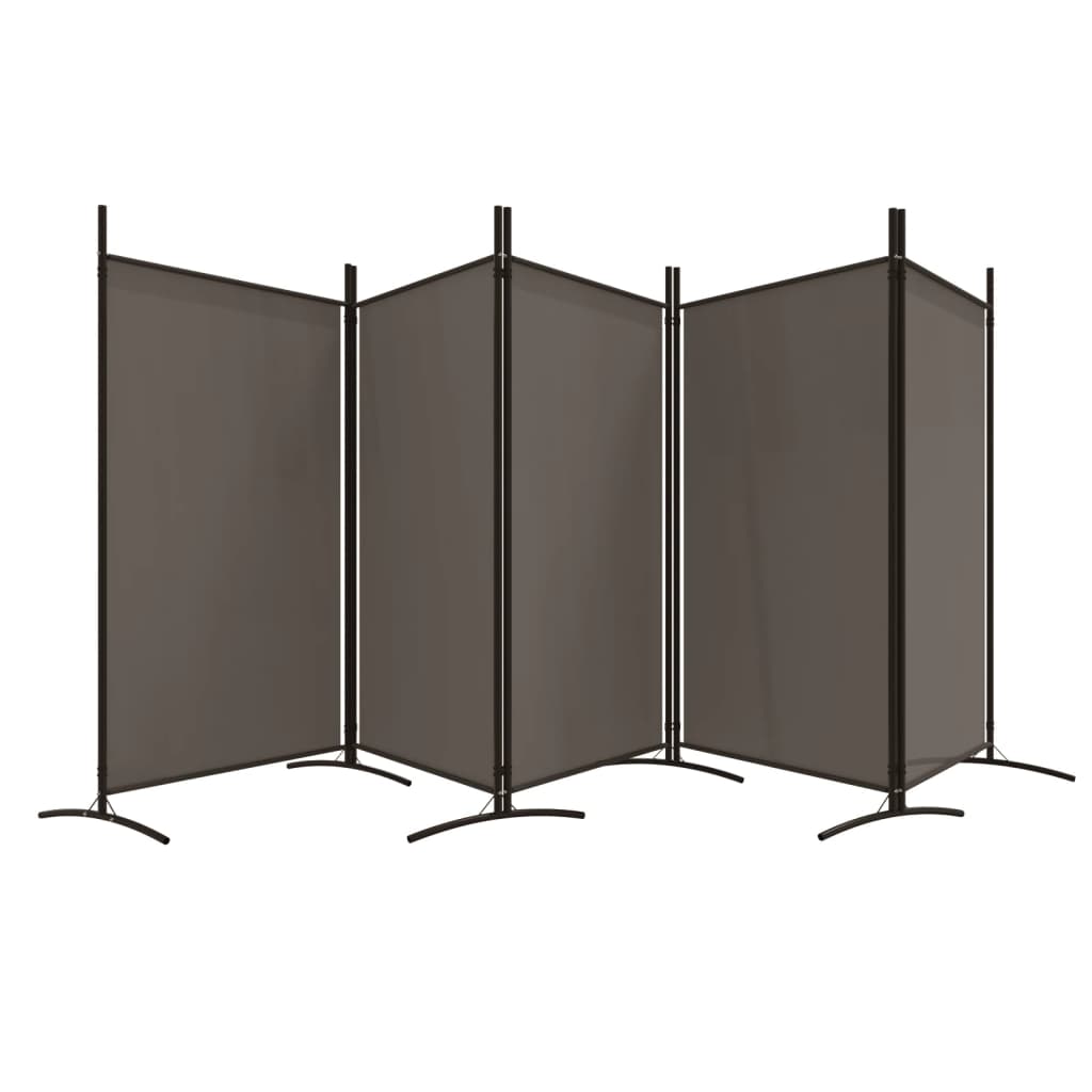 vidaXL 5-Panel Room Divider Anthracite 200x220 cm Fabric