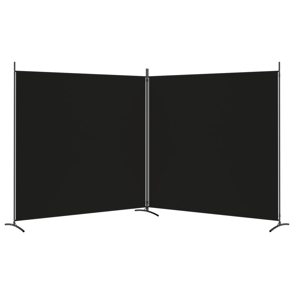 vidaXL 2-Panel Room Divider Anthracite 175x180 cm Fabric