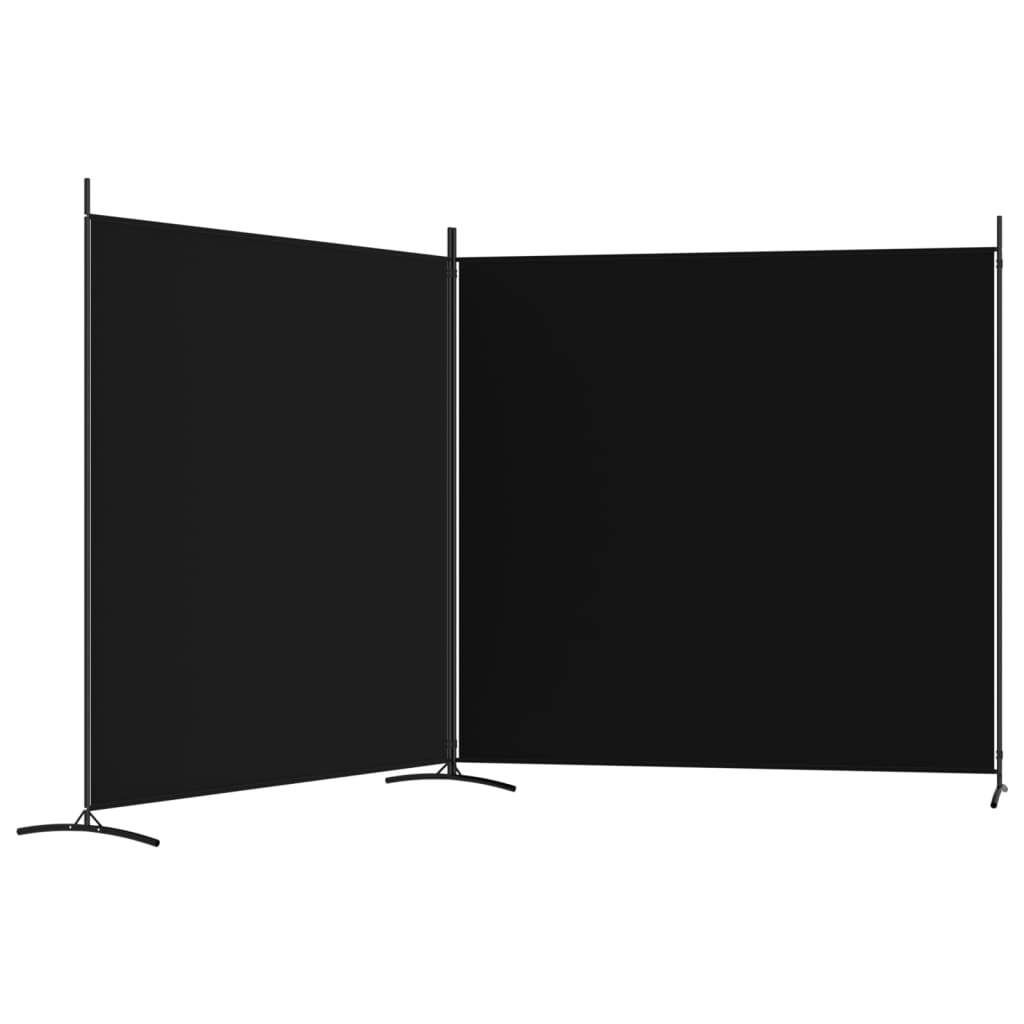 vidaXL 2-Panel Room Divider Anthracite 175x180 cm Fabric