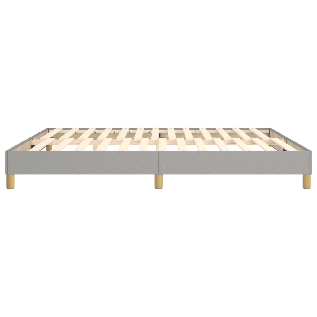 vidaXL Bed Frame without Mattress Cream 180x200 cm Super King Fabric