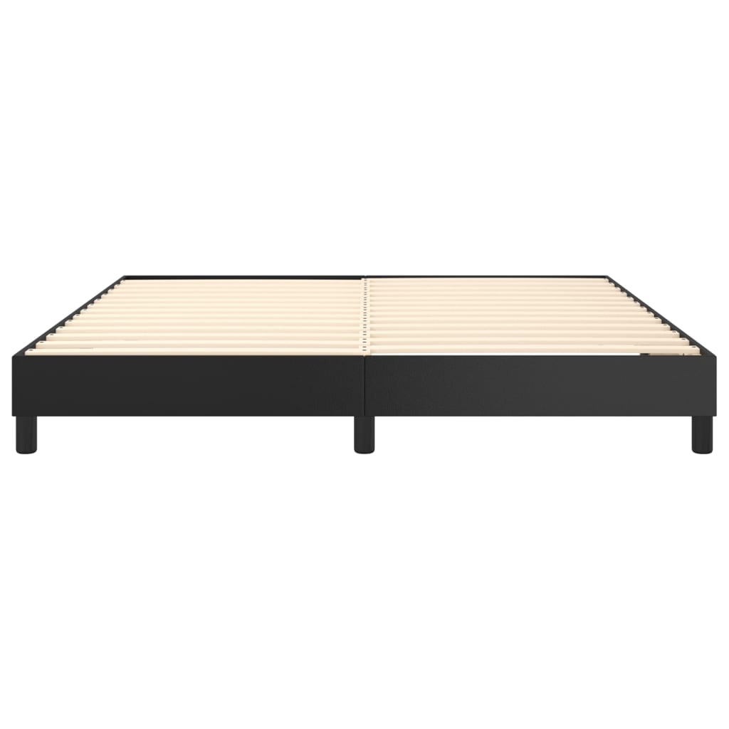 vidaXL Bed Frame without Mattress Black 180x200 cm Super King Faux Leather