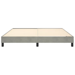 vidaXL Bed Frame without Mattress Light Grey 180x200 cm Super King Velvet