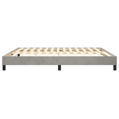 vidaXL Bed Frame without Mattress Light Grey 180x200 cm Super King Velvet