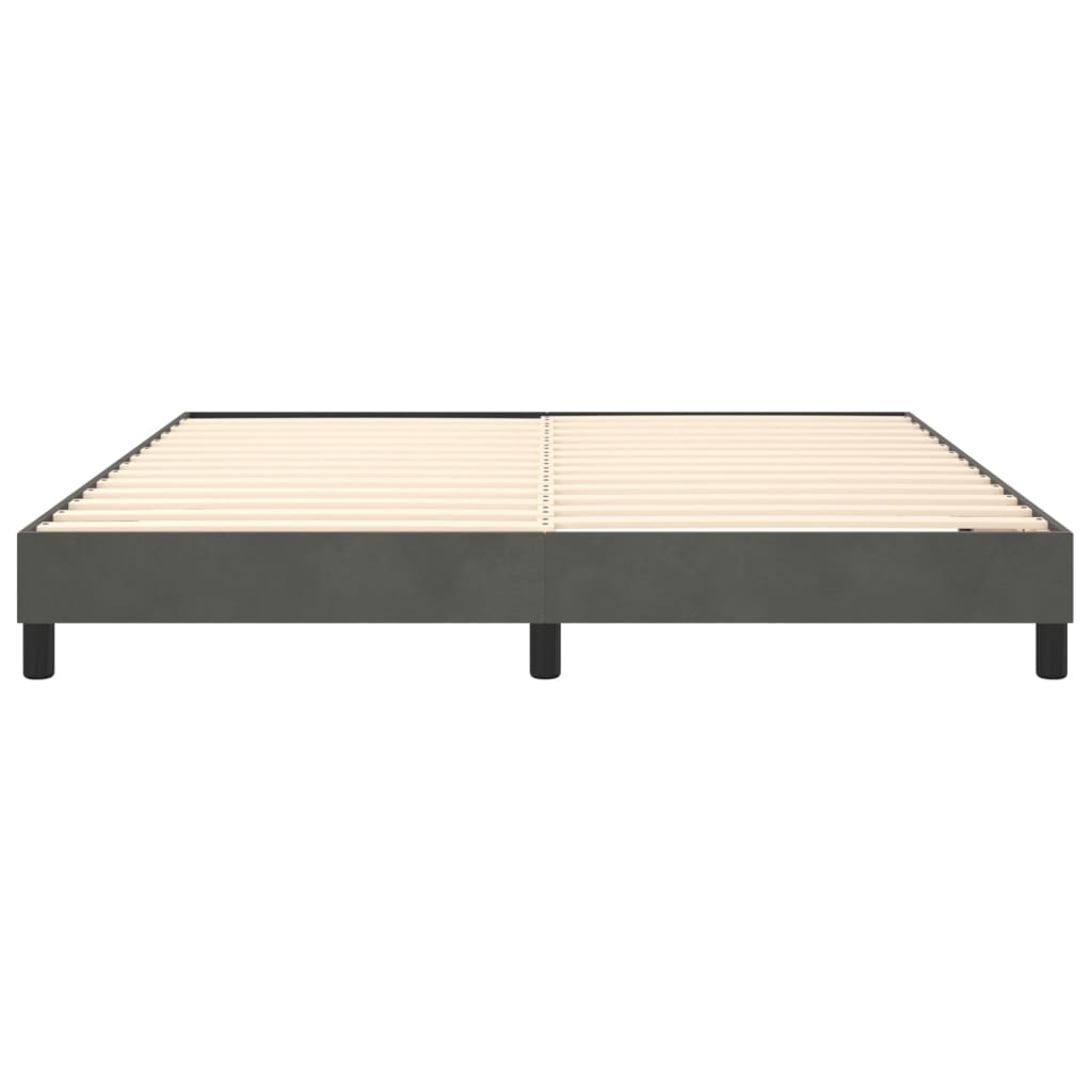 vidaXL Bed Frame without Mattress Light Grey 180x200 cm Super King Velvet