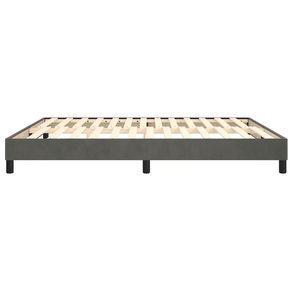 vidaXL Bed Frame without Mattress Light Grey 180x200 cm Super King Velvet