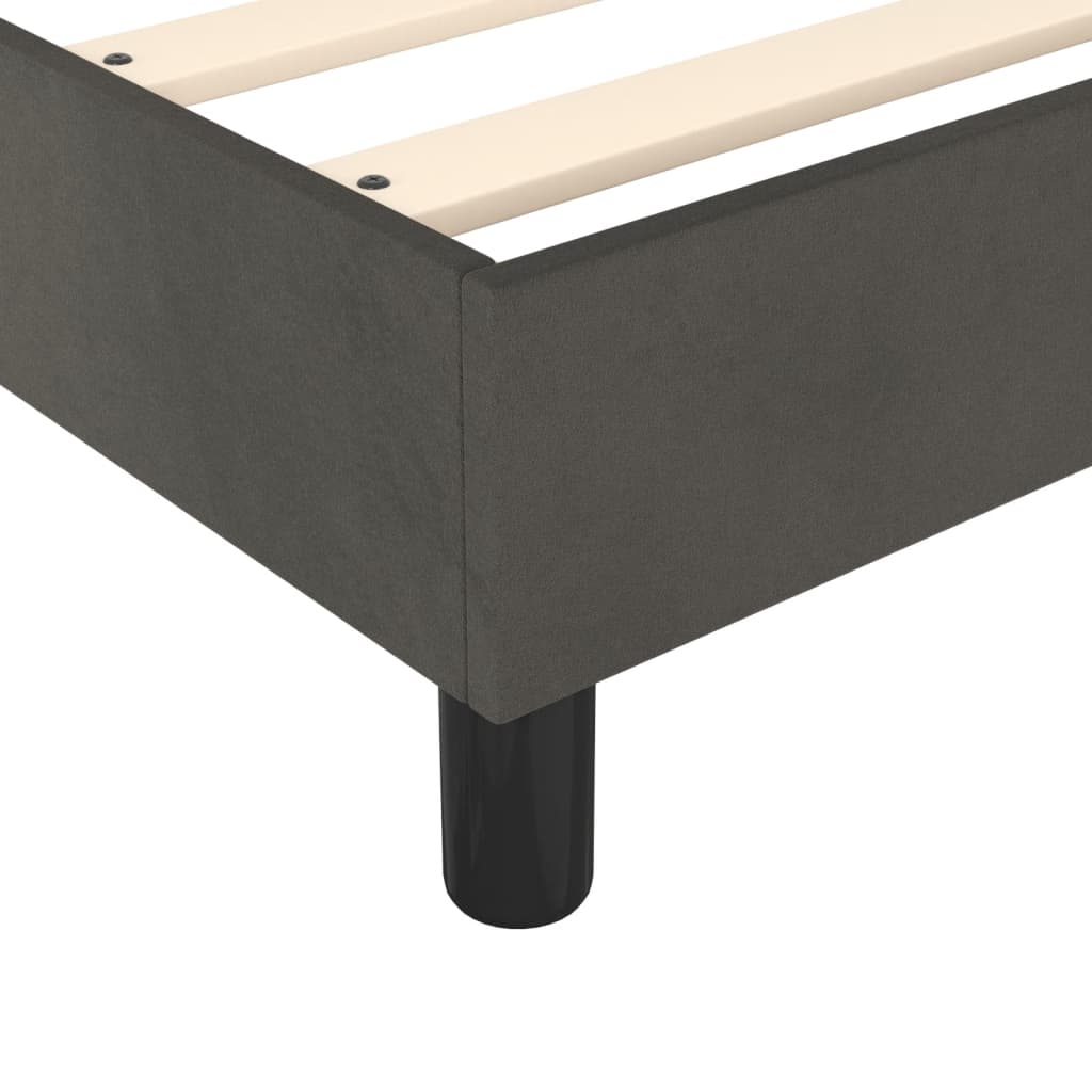 vidaXL Bed Frame without Mattress Light Grey 180x200 cm Super King Velvet