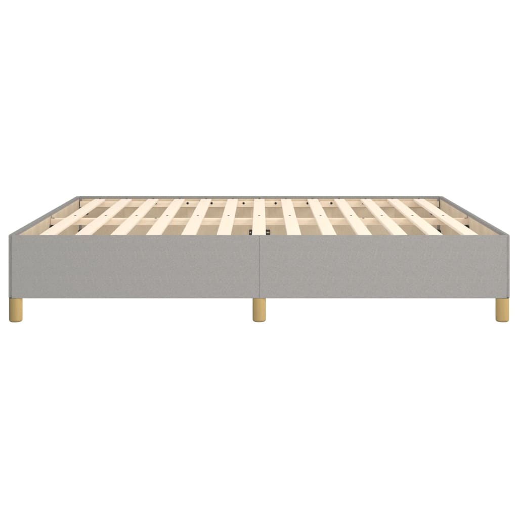 vidaXL Bed Frame without Mattress Cream 180x200 cm Super King Fabric