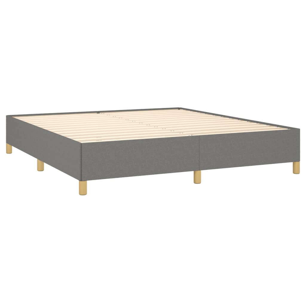 vidaXL Bed Frame without Mattress Cream 180x200 cm Super King Fabric