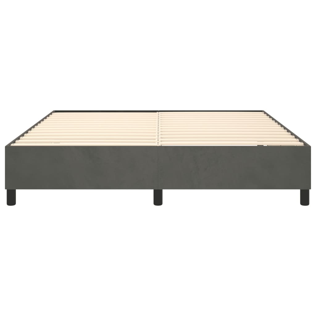 vidaXL Bed Frame without Mattress Light Grey 180x200 cm Super King Velvet