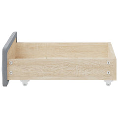 Bed Drawers 2 pcs Light  Engineered Wood and Fabric