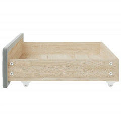 Bed Drawers 2 pcs Light  Engineered Wood and Velvet