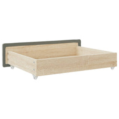 Bed Drawers 2 pcs Light  Engineered Wood and Velvet
