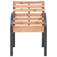 vidaXL Garden Chairs 2 pcs Solid Wood Fir