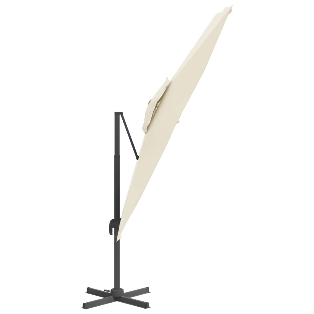 vidaXL Double Top Cantilever Garden Parasol Anthracite 400x300 cm
