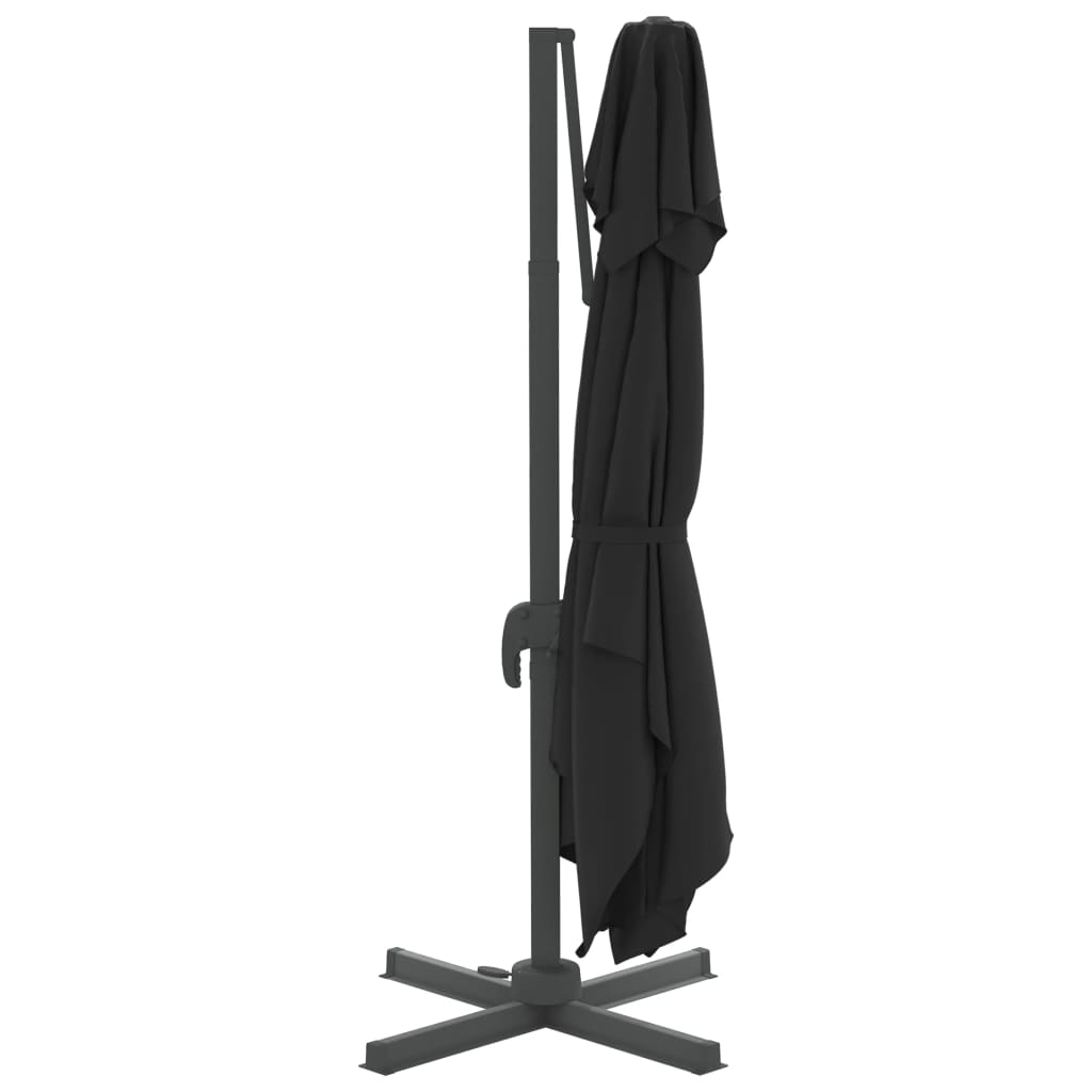 vidaXL Double Top Cantilever Garden Parasol Anthracite 400x300 cm