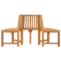 vidaXL Half Round Tree Bench Ø160 cm Solid Wood Eucalyptus