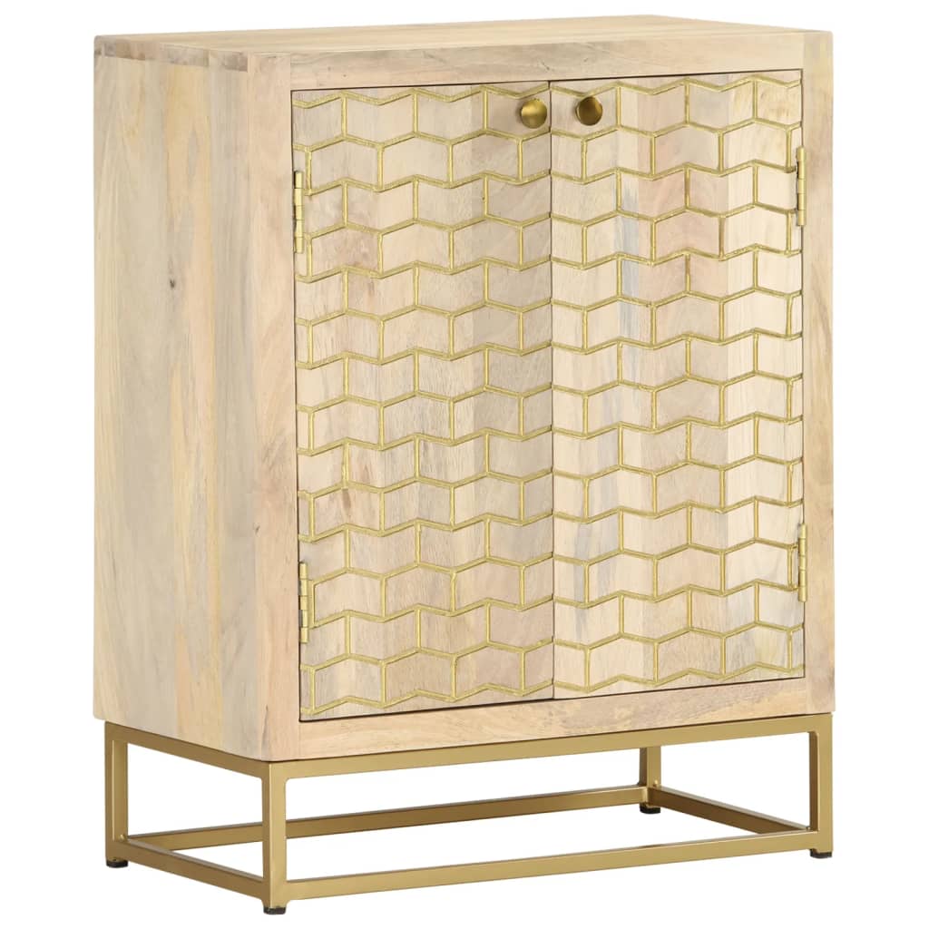 vidaXL Sideboard with 2 Doors 55x30x70 cm Solid Wood Mango