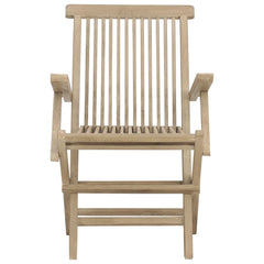 vidaXL Folding Garden Chairs 2 pcs 61x67x90 cm Solid Wood Teak