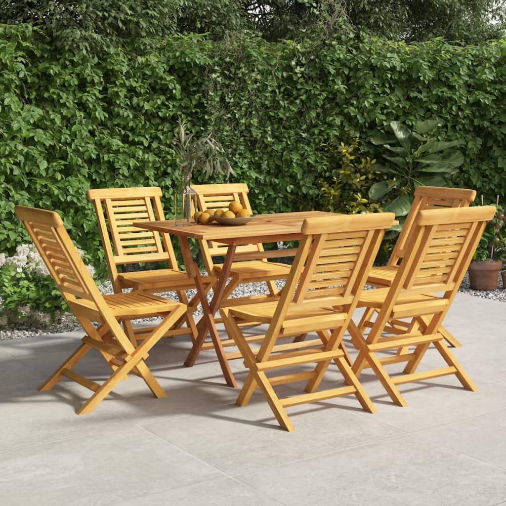 vidaXL Folding Garden Chairs 4 pcs 47x47x89 cm Solid Wood Teak