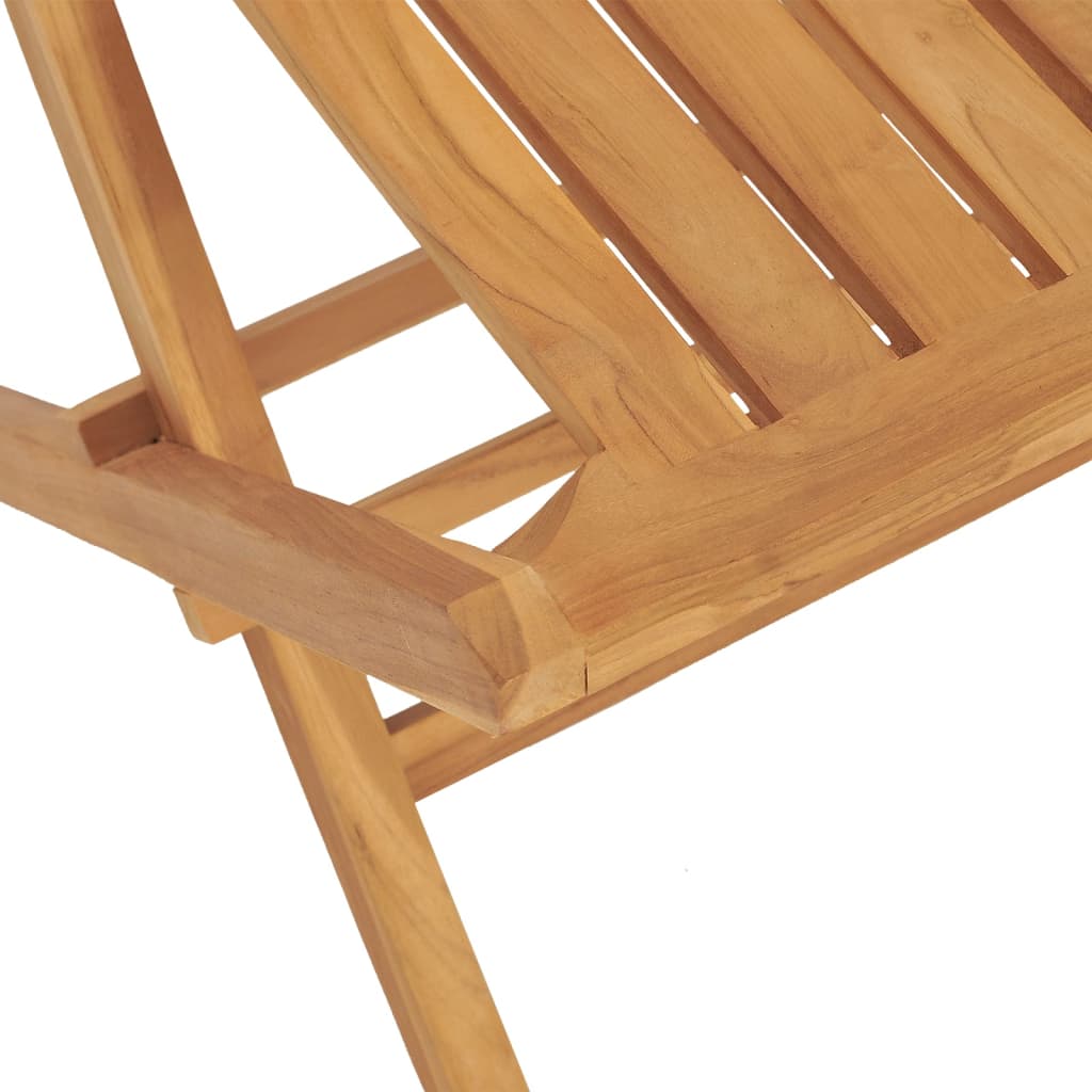 vidaXL Folding Garden Chairs 4 pcs 47x47x89 cm Solid Wood Teak