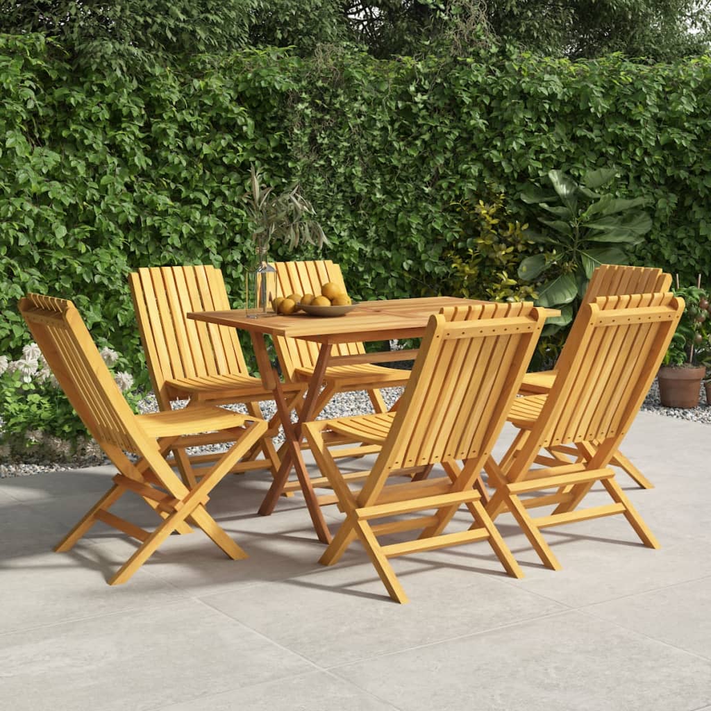 vidaXL Folding Garden Chairs 4 pcs 47x47x89 cm Solid Wood Teak