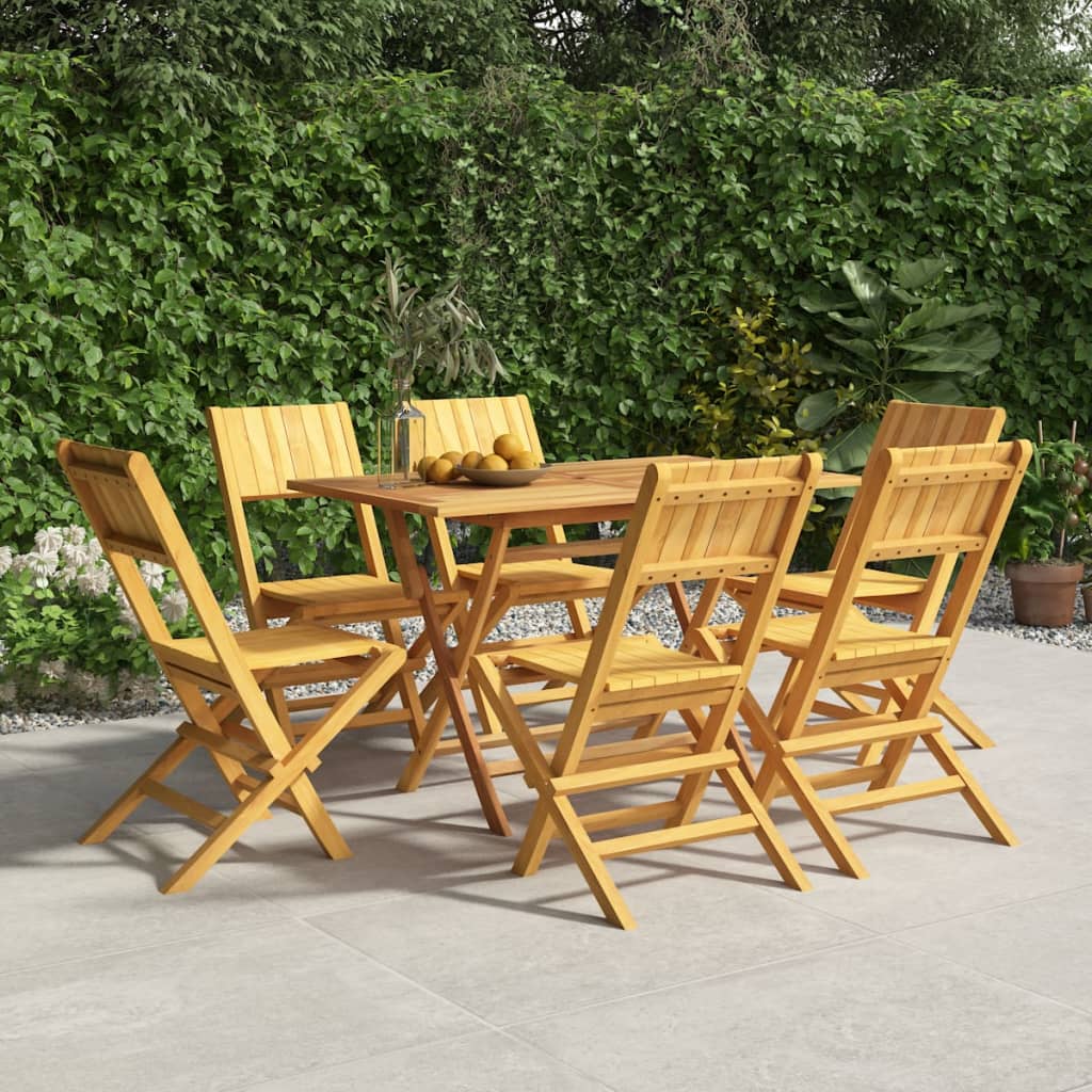 vidaXL Folding Garden Chairs 4 pcs 47x47x89 cm Solid Wood Teak