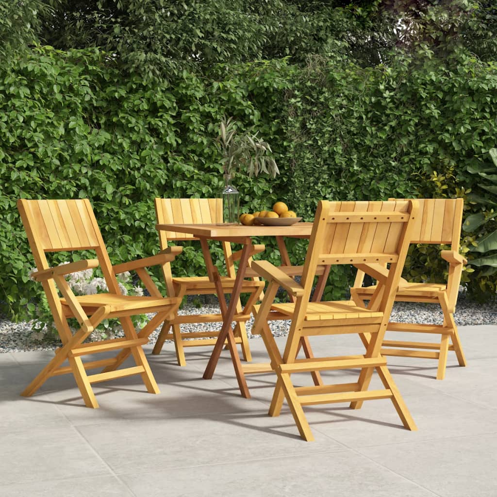 vidaXL Folding Garden Chairs 8 pcs 55x62x90 cm Solid Wood Teak